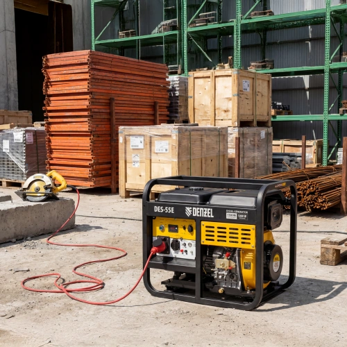Генератор дизельный DES-55E, 5,5 кВт, 230 В, 11 л, электростартер Denzel купить в Москве с доставкой по всей России | ProtosMarket.ru