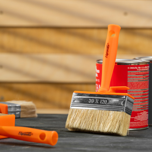 Кисть-ракля, 30х120 мм, натуральная щетина, пластмассовый корпус, пластмассовая ручка Sparta купить в Москве с доставкой по всей России | ProtosMarket.ru