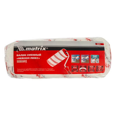 Валик сменный, "Нейлон Люкс", 180 мм, ворс 18 мм, D 48 мм, D ручки 8 мм, полиамид Matrix купить в Москве с доставкой по всей России | ProtosMarket.ru