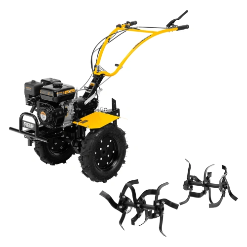 Мотоблок DPT-270X, 7 л.с, дисковое сцепление, ширина 90 см, глубина 35 см, фрез 3 х 4, ВОМ, передачи 2В/1Н Denzel по ценам производителя в Казани с доставкой по всей России