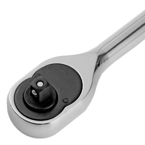 Ключ-трещотка 1/4", 45 зубьев, цельнометаллический, с быстрым сбросом, CrV, хром Сибртех купить в Москве с доставкой по всей России | ProtosMarket.ru