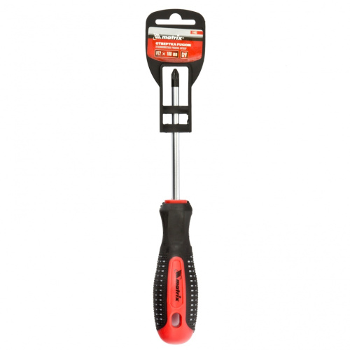 Отвертка Fusion, PZ2 x 100 мм, CrV, трехкомпонентная рукоятка "Anti slip" Matrix купить в Москве с доставкой по всей России | ProtosMarket.ru