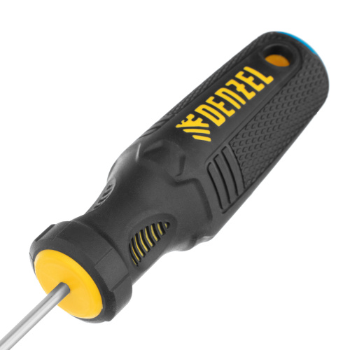 Отвертка SL3х75 мм, CrV, трехкомпонентная рукоятка Denzel по ценам производителя в Казани с доставкой по всей России