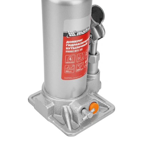 Домкрат гидравлический бутылочный, 4 т, h подъема 194-372 мм Matrix купить в Москве с доставкой по всей России | ProtosMarket.ru
