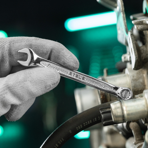 Ключ комбинированный, 7 мм, CrV, антислип Stels по ценам производителя в Казани с доставкой по всей России