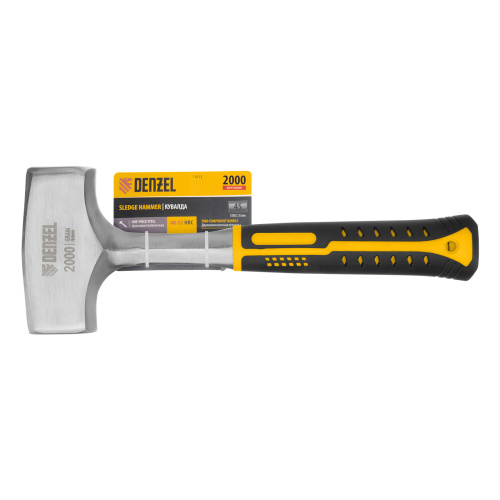 Кувалда 2 кг, цельнометаллическая, двухкомпонентная рукоятка Denzel купить в Москве с доставкой по всей России | ProtosMarket.ru