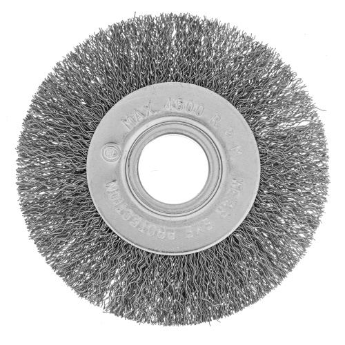 Щетка для УШМ, 100 мм, посадка 22.2 мм, плоская, витая проволока 0.3 мм Сибртех по ценам производителя в Казани с доставкой по всей России