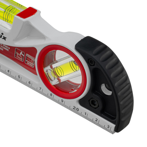 Уровень алюминиевый литой, фрезерованный, 3 глазка, две ударные площадки, 235 мм Matrix по ценам производителя в Казани с доставкой по всей России