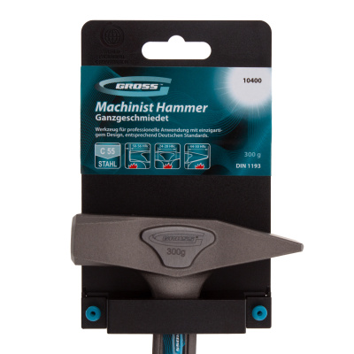 Молоток слесарный, цельнокованый, трехкомпонентная рукоятка, 300 г Gross купить в Москве с доставкой по всей России | ProtosMarket.ru
