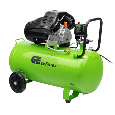 Компрессор воздушный КК-2200/100, 2,2 кВт, 350 л/мин, 100 л, прямой привод, масляный Сибртех купить в Москве с доставкой по всей России | ProtosMarket.ru