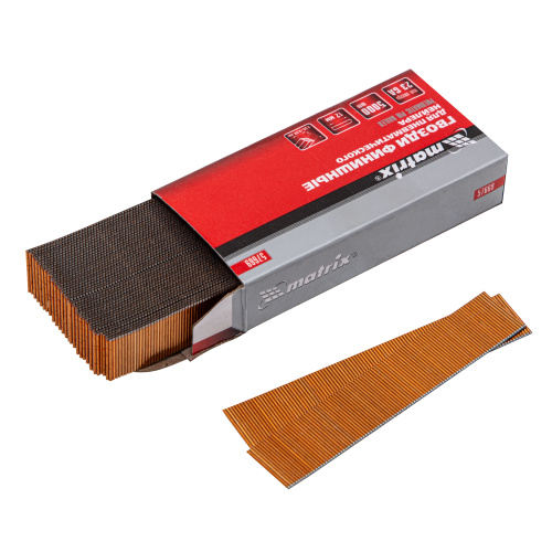 Гвозди финишные, (шпильки) 23GA для пневматического нейлера финишного D 0.64 мм, длина 12 мм, 5000 шт Matrix по ценам производителя в Казани с доставкой по всей России