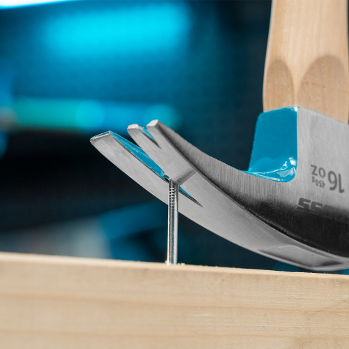 Молоток-гвоздодер, 450 г, угол 75, магнит, обрезиненная рукоятка American hickory GROSS купить в Москве с доставкой по всей России | ProtosMarket.ru