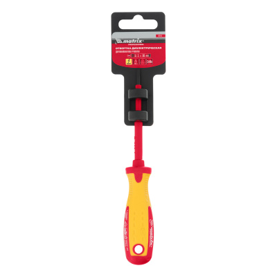 Отвертка Insulated, SL3 x 80 мм, CrMo, до 1000 В, двухкомпонентная рукоятка Matrix Professional по ценам производителя в Казани с доставкой по всей России