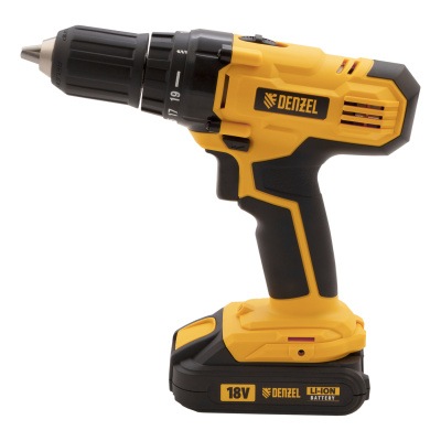 Дрель-шуруповерт аккумуляторная CDL-IB-18-02, Li-Ion, 18 В, 2 акк. Denzel купить в Москве с доставкой по всей России | ProtosMarket.ru