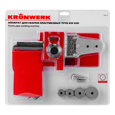Аппарат для сварки пластиковых труб K W 600, 600 Вт, 300 °C, 20-25-32-40 мм, блистер Kronwerk купить в Москве с доставкой по всей России | ProtosMarket.ru