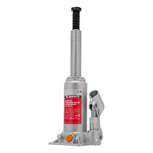 Домкрат гидравлический бутылочный, 3 т, h подъема 178-343 мм, в пластиковом кейсе Matrix по ценам производителя в Казани с доставкой по всей России