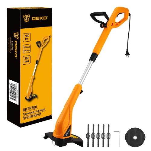 Триммер садовый электрический DEKO DKTR700 купить в Москве с доставкой по всей России | ProtosMarket.ru