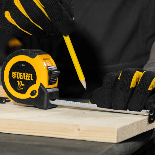 Рулетка 10м х 25мм, двухкомп. корпус, кнопка-пауза Denzel купить в Москве с доставкой по всей России | ProtosMarket.ru