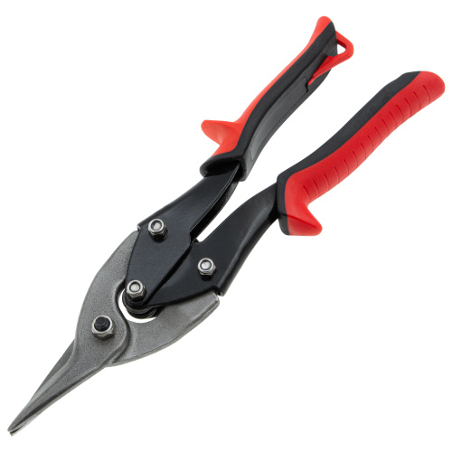 Ножницы по металлу, 250 мм, пряморежущие, для тонкого металла, обрезиненные рукоятки Matrix купить в Москве с доставкой по всей России | ProtosMarket.ru