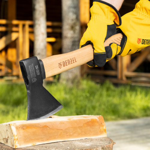 Топор, 600 г, кованый, буковое топорище Denzel по ценам производителя в Казани с доставкой по всей России