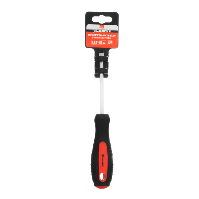 Отвертка Anti-Slip, SL6 х 100 мм, CrV, двухкомпонентная рукоятка Matrix купить в Москве с доставкой по всей России | ProtosMarket.ru