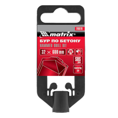 Бур по бетону, 32 x 600 мм, SDS Plus Matrix купить в Москве с доставкой по всей России | ProtosMarket.ru