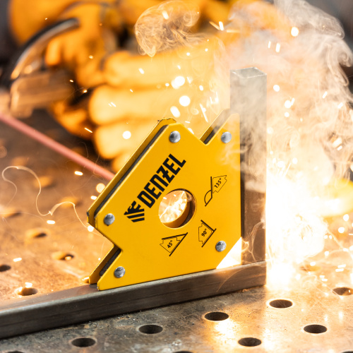 Фиксатор магнитный для сварочных работ, усилие 50 Lb Denzel по ценам производителя в Казани с доставкой по всей России