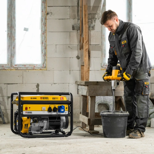 Генератор бензиновый GE 8900, 8.5 кВт, 220 В/50 Гц, 25 л, ручной старт Denzel купить в Москве с доставкой по всей России | ProtosMarket.ru