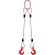 Строп канатный 2СК,  с 2 крюками 16Т x 4М купить в Москве с доставкой по всей России | ProtosMarket.ru