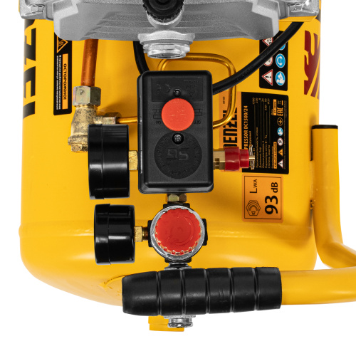 Компрессор воздушный DC1500/24, прямой привод, 1.5 кВт, 24 литра, 220 л/мин Denzel по ценам производителя в Казани с доставкой по всей России