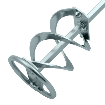 Миксер для красок и штукатурных смесей, 60 х 400 мм, оцинкованный, шестигранный хвостовик 8 мм Denzel по ценам производителя в Казани с доставкой по всей России