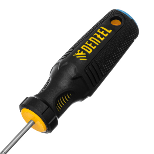 Отвертка, SL3х75 мм, S2, 3к рукоятка Denzel по ценам производителя в Казани с доставкой по всей России