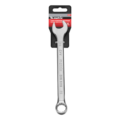 Ключ комбинированный, 20 мм, CrV, полированный хром Matrix по ценам производителя в Казани с доставкой по всей России