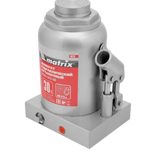 Домкрат гидравлический бутылочный, 30 т, высота подъема 260-415 мм Matrix купить в Москве с доставкой по всей России | ProtosMarket.ru