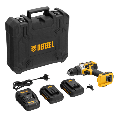 Дрель-шуруповерт аккумуляторная, бесщет. BLDL-18-02 Li-Ion, 18 В Denzel купить в Москве с доставкой по всей России | ProtosMarket.ru