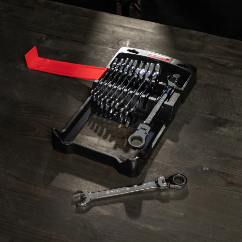 Набор ключей комбинированных, трещоточных шарнирных 11 шт. Matrix купить в Москве с доставкой по всей России | ProtosMarket.ru