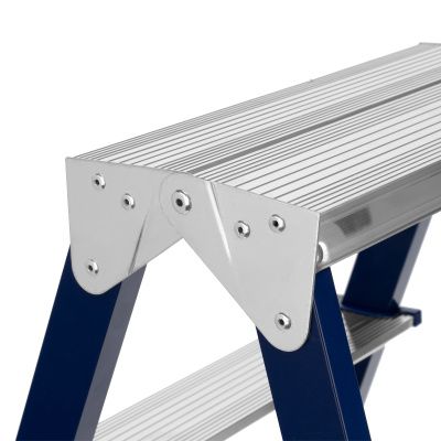 Стремянка двусторонняя 3 ступени, стальная, Сибртех купить в Москве с доставкой по всей России | ProtosMarket.ru