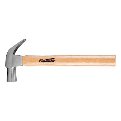 Молоток-гвоздодер, 450 г, боек 27 мм, деревянная рукоятка Sparta купить в Москве с доставкой по всей России | ProtosMarket.ru
